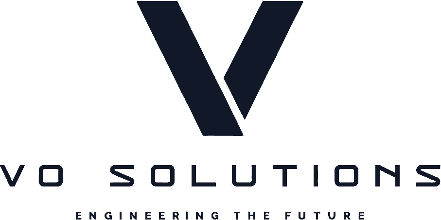 VO Solutions logotyp med sloggan Engineering the Future